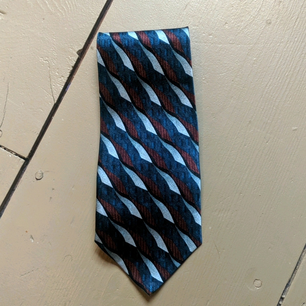 - 3/15 Neck Tie Ziggurat by Mulberry Neckwear